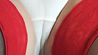 Housewife in white panties fucked in missionary
