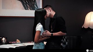 Slim Buxom Japanese Babe Emiri Momota Gets Pleased With a Hardcore Gangbang  Due To a Freeze Device