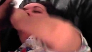 He Mouth Fucks The BBW Amateur