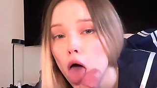 Massage From Student with Big Tits! - Her Tight Pussy Gets a Big Creampie