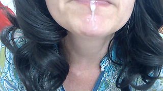 Blowjob DeepThroat Pulsating Cum In Mouth and Swallow