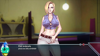 Divine Adventure - Android 18 Riding and Playing with our Cock