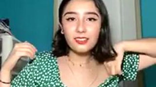 Latina teased her feet on live: Amateur, Babe  Solo Porn