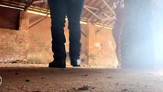 Amateur fetish BDSM action with redhead