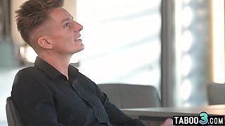 Blondie maid offers some extra assistance