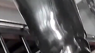 Working Her Rubber Dolly Part 1 : Tongue on Boots and Latex