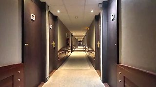 Hot French Amateur Mariaespino Dominates Submissive Slut in Hotel Room - BDSM, Piss Drinking & Huge Tits