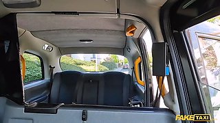 Faux taxi - innocent teenie with short hair has her Wet Pussy pumped on the backseat of the taxi