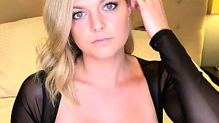 Big Boobed Blonde Masturbates With A Dildo In The Bathroom