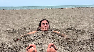 Buried in the Sand & Beach Yoga - Double the Show