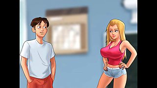 Summertime saga, fucking cartoons, school