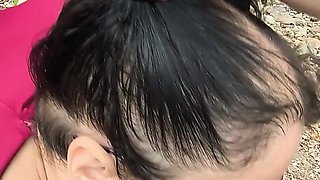 Daddy's Camping in the Woods and Princess Deepthroats Daddy's Big Fat Cock Swallows His Huge Load