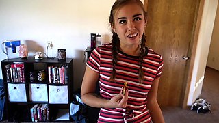 Czech amateur blowjob and fucking POV in public