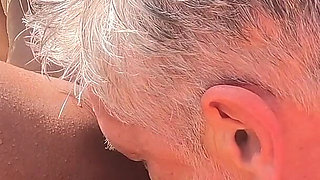 The Taboo Dip, Interracial Couple Nearly Get Caught Having a Moment at the Pool