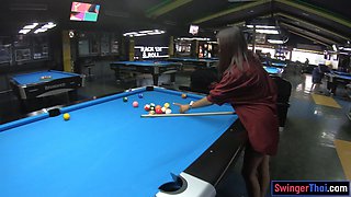 Big butt Thai bar girl massage bj
