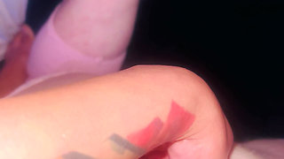 I Fist, piss and he squirt my sissy slut husband