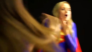 Superheroine Supergirl Battles The Evil Galactica