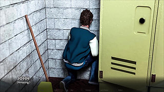 Timestamps: Lost Love #03 - Nerdy Girl Eats Pussy and Ass Inside of College Shower Room