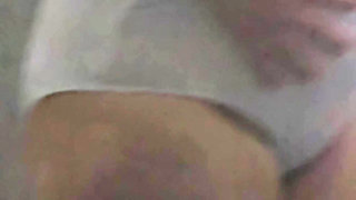 Step son pulled out his dick while step mom trying clothes
