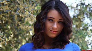 Hardcore dicking ends with cum in mouth for skinny Lacey Channing