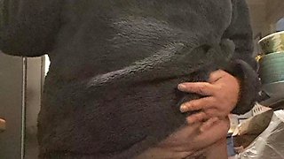 Stepmom Without Panties in the Hot Kitchen