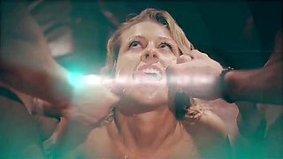 DEVILS GANGBANGS - Ebony Hottie Gets Gangbanged And Receives Cum Loads On Her Pretty Face: Porn