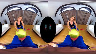 VR Aj Applegate Fitness: Big Ass, Blowjob  Blonde Porn