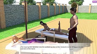 Stepbrother Caught Touching Bella's Boobs While Sunbathing - John Denvers