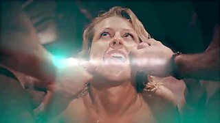 FOOTSIE BABES - Sexy Blonde Angelika Grays Uses Her Feet To Seduce A Foot Worshiper