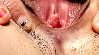 Giant Pussy Lips Play and Spread Stretch