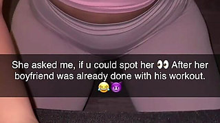 Snapchat Story 18 Year Old Taken Girl in Gym with Hot Blowjob