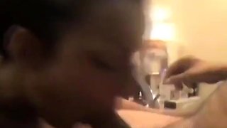 Chanel Deepthroats Her First Big Cock