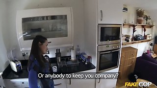 Policeman has Anal Sex with a cheating housewife - faux cop