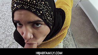 HijabFamily - Stepsis In Hijab Pays Her Collateral- Naudi Nala