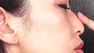 Unique: Hotaru Mori Nose Fetish; Nose Clamp, Sneeze, and Snot in Voyeur POV