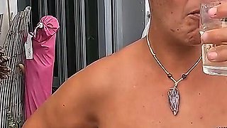 Washing Down the Cum with Piss After a Nice Blowjob