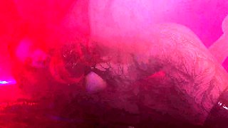 Redhead slut with big boobs goes down