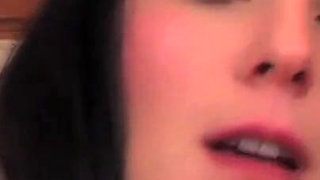 Teen with Stockings Gets Her Hairy Pussy Drilled by a Dude on the Chair