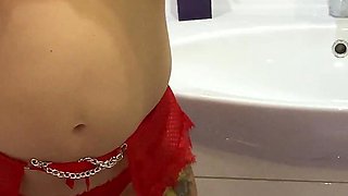 My Stepbro Found Me in the Bathroom and Fucking on the Washing Machine My Hairy Pussy 4K 60 Fps