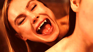 Goth Lesbian Vampire Domination - Nancy Ace Bites Matty Mila's Neck in Hot Halloween Sex