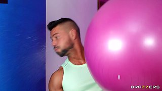 Rough And Raunchy Workout With Angelo Godshack, Sofia Lee - Brazzers