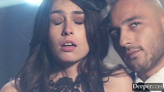 Deeper. Latex-Clad Submissive Chanel Camryn Yearns To Be Dominated In Public