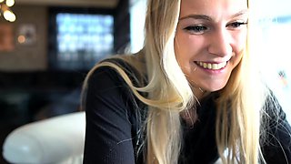 Lovely Blonde With Tight Pussy Masturbate Solo