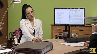 Loan4k. playmate drills mouth and sissy of new highly adorable coworker