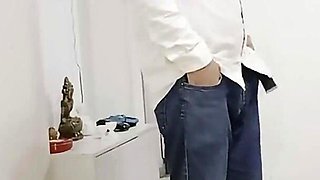 Boss Arrives and Asks the Secretary to Suck and Fuck Him, in the End He Cums on Her Face and Breasts and She Sucks It All