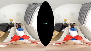 Beautiful asian vixen horny VR porn clip