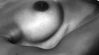 Petite ebony MILF strips in dance class