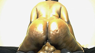 Riding Monster Dildo Pounding My Fat Wet Pussy Screaming Squirting Orgasms