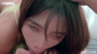 Busty Asian Teen Jets to Hong Kong for Wild Cumshot Blowbang