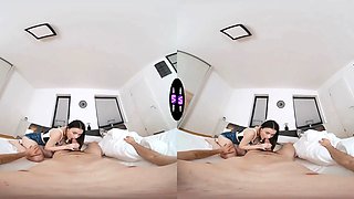 Tasty vivien doll wakes him up with a steamy morning blowjob - tmwvrnet